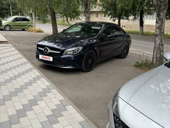 2017 Mercedes-Benz CLA 200 I (C117, X117) Рестайлинг, синий, 1800000 рублей - вид 10