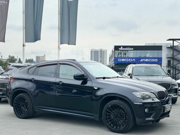 2012 BMW X6 35i I (E71) Рестайлинг, чёрный - вид 2