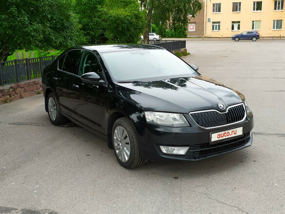 2013 Skoda Octavia III (A7), чёрный - вид 1