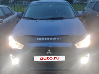 2014 Mitsubishi ASX I Рестайлинг, синий, 1090000 рублей, вид 3