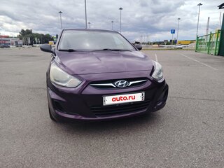 2011 Hyundai Solaris I, фиолетовый, 660000 рублей, вид 3