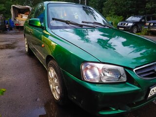 2003 Hyundai Accent ТагАЗ II, зелёный, 185000 рублей, вид 1