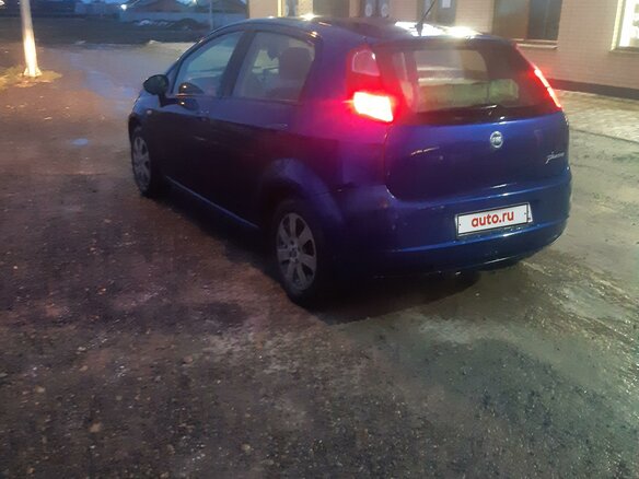 2007 Fiat Punto III Grande Punto, синий, 475000 рублей - вид 6