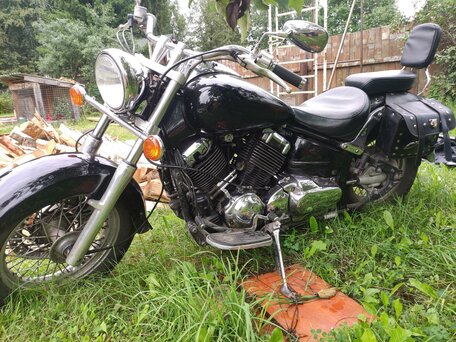 2002 Yamaha XVS650 Drag Star, чёрный, 400000 рублей, вид 2