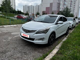 2014 Hyundai Solaris I Рестайлинг, белый, 830000 рублей, вид 1