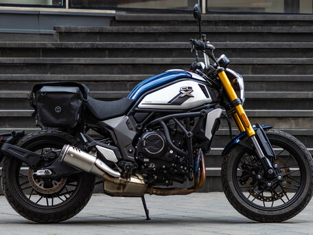 2022 CFMoto 700CL-X Heritage, синий, 599000 рублей, вид 4