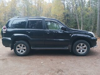 2005 Toyota Land Cruiser Prado 5-speed 120 Series, чёрный, 1650000 рублей, вид 3