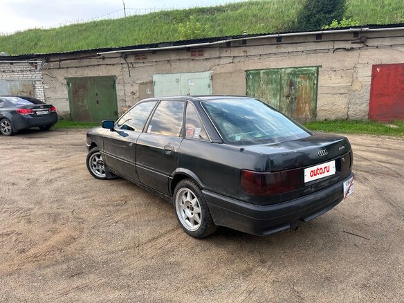 1991 Audi 80 IV (B3), чёрный - вид 1