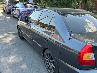 2011 Hyundai Accent ТагАЗ II, серый, 530000 рублей, вид 4