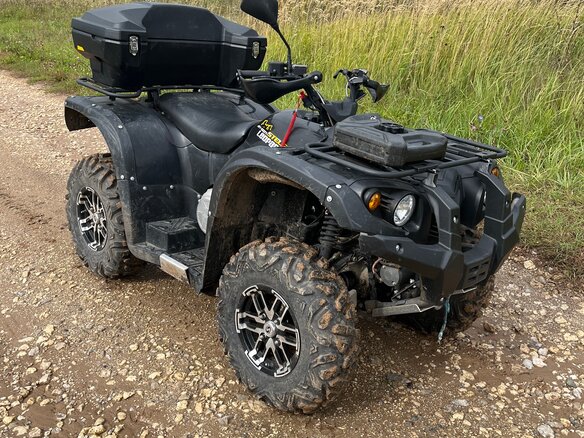 2016 Stels ATV-600YS Leopard, чёрный, 389000 рублей