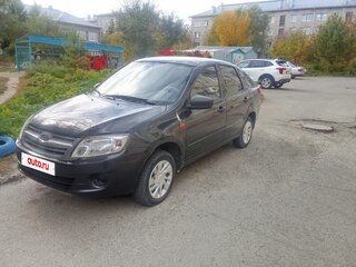 2014 Lada (ВАЗ) Granta I, чёрный, 395000 рублей, вид 1