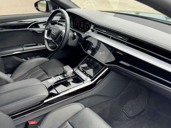 2022 Audi A8 Long 55 TFSI IV (D5), чёрный - вид 6