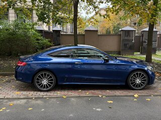 2021 Mercedes-Benz C-Класс 200 IV (W205) Рестайлинг, синий, 4800000 рублей, вид 4
