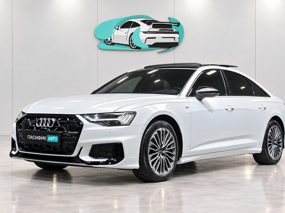 2025 Audi A6 45 TFSI V (C8) Рестайлинг, белый, 7480500 рублей