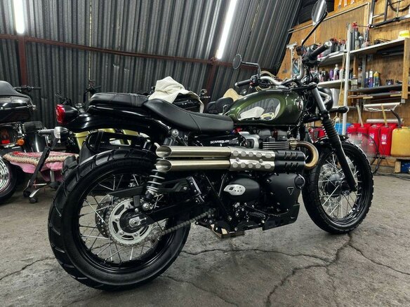 2023 Triumph Scrambler, зелёный, 1150000 рублей - вид 4