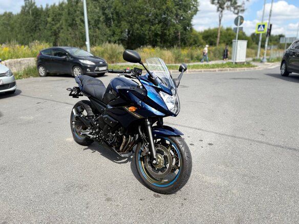 2009 Yamaha XJ6 (FZ6R), синий - вид 3
