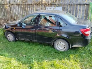 2012 Lada (ВАЗ) Granta I, чёрный, 380000 рублей, вид 4