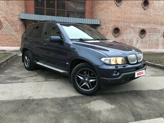 2004 BMW X5 4.4i I (E53) Рестайлинг, синий, 1150000 рублей, вид 4