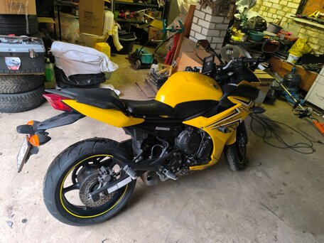 2009 Yamaha XJ6 (FZ6R), жёлтый, 380000 рублей, вид 1