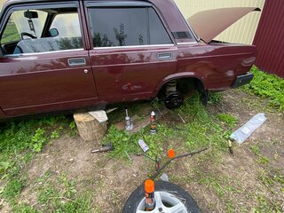 2006 Lada (ВАЗ) 2107, пурпурный, 185000 рублей, вид 4