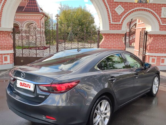 2016 Mazda 6 III (GJ) Рестайлинг, серый, 1600000 рублей - вид 8