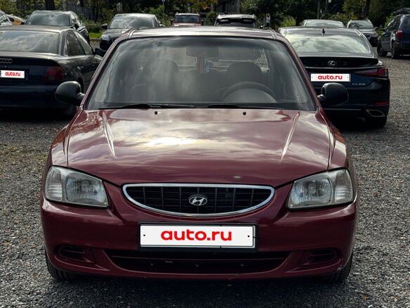 2005 Hyundai Accent ТагАЗ II, красный, 300000 рублей