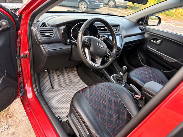 2014 Kia Rio III, красный, 735000 рублей - вид 8