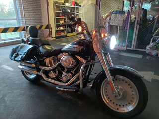 2009 Harley-Davidson Fat Boy, чёрный, 896000 рублей, вид 1