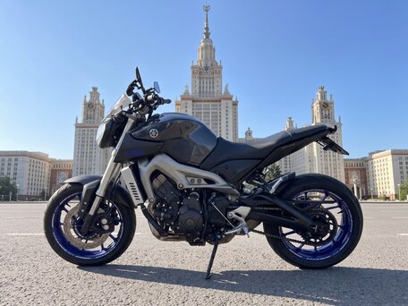 2014 Yamaha MT-09 (FZ-09), серый, 699000 рублей, вид 5