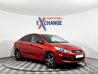 2014 Hyundai Solaris I, красный, 729000 рублей, вид 3