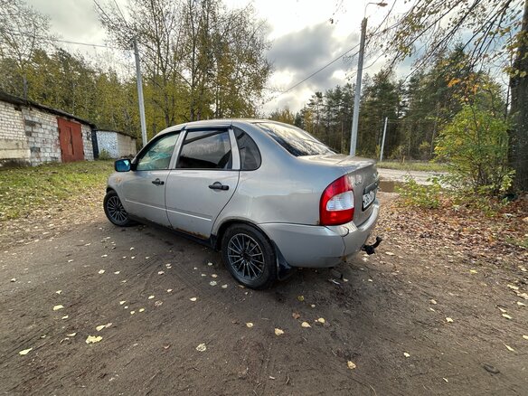 2007 Lada (ВАЗ) Kalina I, бежевый, 125000 рублей - вид 4