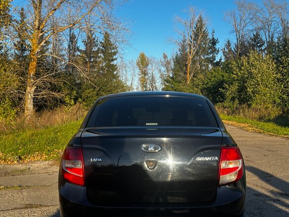 2014 Lada (ВАЗ) Granta I, синий, 290000 рублей - вид 4