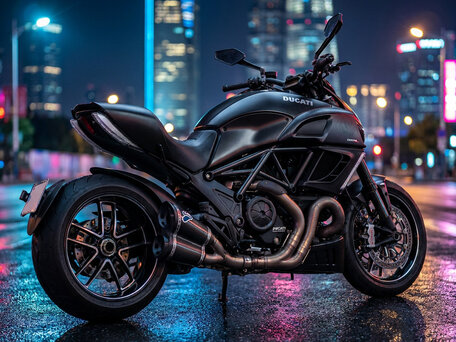 2015 Ducati Diavel Carbon, чёрный, 1111111 рублей, вид 3