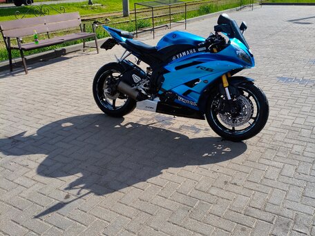 2005 Yamaha YZF-R6, синий, 650000 рублей, вид 4