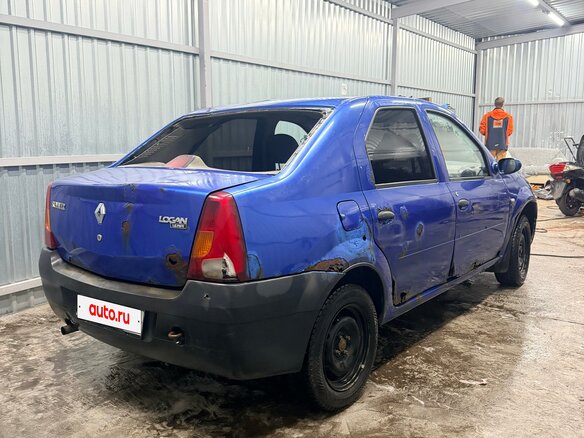 2005 Renault Logan I, синий, 70000 рублей - вид 2