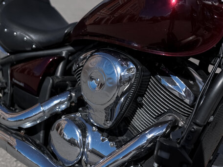 2012 Kawasaki VN900 Vulcan, красный, 480000 рублей, вид 5