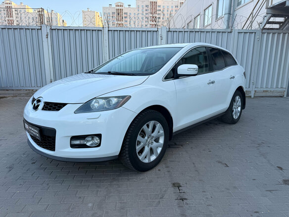 2007 Mazda CX-7 I, белый, 695000 рублей