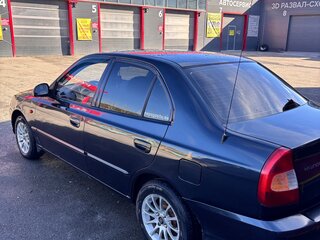 2008 Hyundai Accent ТагАЗ II, чёрный, 320000 рублей, вид 5