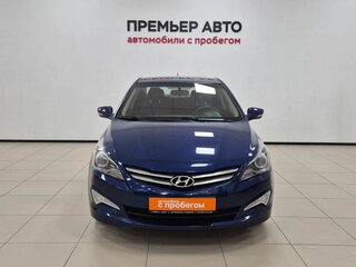 2016 Hyundai Solaris I Рестайлинг, синий, 1050000 рублей, вид 2