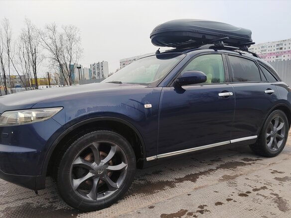 2007 Infiniti FX35 I (S50) Рестайлинг, синий, 900000 рублей - вид 5