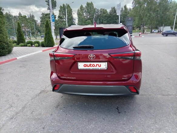 2021 Toyota Highlander IV (XU70), красный - вид 4