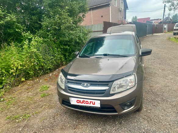 2017 Lada (ВАЗ) Granta I, коричневый, 550000 рублей - вид 4