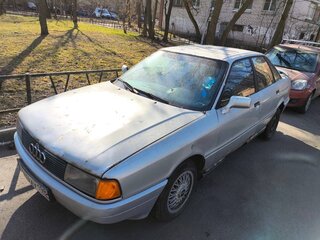 1989 Audi 80 IV (B3), серебристый, 60000 рублей, вид 1