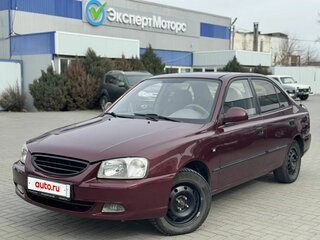 2007 Hyundai Accent ТагАЗ II, красный, 369000 рублей, вид 2