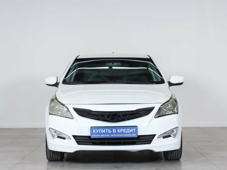 2015 Hyundai Solaris I Рестайлинг, белый, 899000 рублей, вид 2