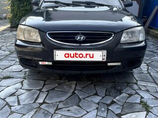 2007 Hyundai Accent ТагАЗ II, чёрный, 270000 рублей, вид 1