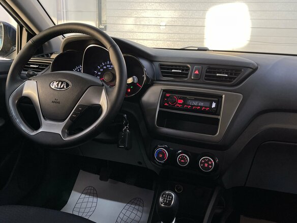 2015 Kia Rio III Рестайлинг, синий, 959000 рублей - вид 10