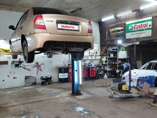 2004 Hyundai Accent ТагАЗ II, бежевый, 140000 рублей, вид 3