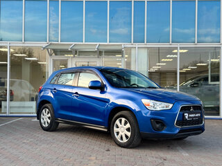 2014 Mitsubishi ASX I Рестайлинг, синий, 1100000 рублей, вид 2