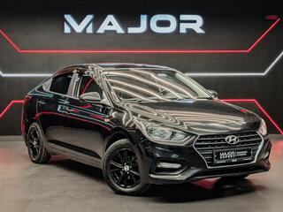 2017 Hyundai Solaris II, чёрный, 1180000 рублей, вид 3